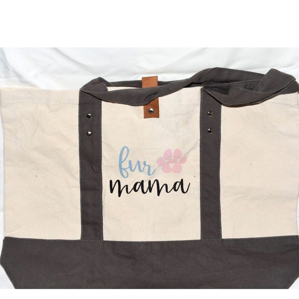 Fur Mama Travel/Shopping/ Beach XLG Carry All Tote Bag
